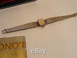 Ladies Longines 9ct Gold Watch & 9ct Gold Bracelet