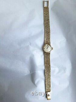 Ladies Rolex Precision 1960's 9ct Gold Hand Wound Bracelet cocktail watch