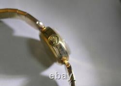 Ladies Vintage Bracelet Watch Rolex Precision 9ct Gold