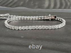 Last Pc Deal Price 3.05 Ct F/SI Natural Round Diamond Tennis Bracelet White Gold