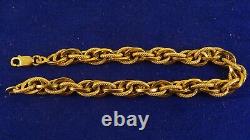 Lightweight 7.5 9ct GOLD BRACELET 7.7gr Italy Hm 7.7gram 36a