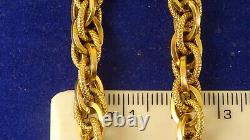 Lightweight 7.5 9ct GOLD BRACELET 7.7gr Italy Hm 7.7gram 36a