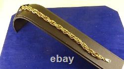 Lightweight 7.5 9ct GOLD BRACELET 7.7gr Italy Hm 7.7gram 36a