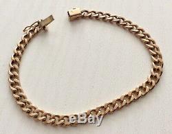 Lovely Quality Vintage 9 Carat Gold Bracelet 9CT Curb Bracelet