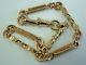 Lovely Solid 9ct Yellow Gold Twisty Bar Fancy Linked Ladies Bracelet 7.5 Inch
