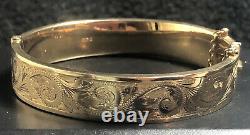 Lovely Vintage 9ct Gold Bangle, - 18.61g