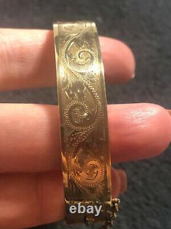 Lovely Vintage 9ct Gold Bangle, - 18.61g