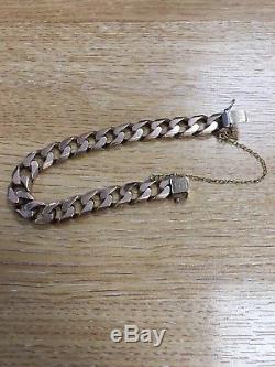 MENS 9CT GOLD HEAVY SOLID GOLD BRACELET 8.65 inches LENGTH, 47.0 GRAMS, STUNNING