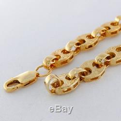 MENS British Hallmarked 9ct Gold Gucci Link Bracelet 8.75 RRP £1050 C228