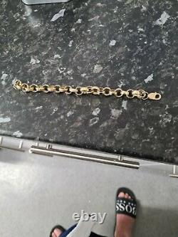 Mans 9ct gold belcher Bracelet