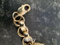 Mans 9ct gold belcher Bracelet