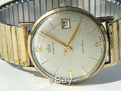 Marvin Automatic 9ct Gold Gents Watch With Expanding Bracelet