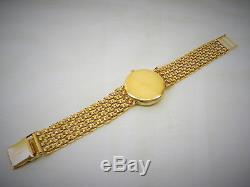 Men's 9ct Solid Gold Watch with 9ct Solid Gold Integral Bracelet