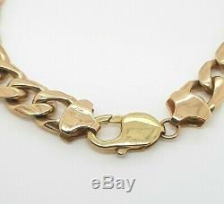 Men's Curb Bracelet 9ct Yellow Gold Solid Gold Links 24cm RRP $3590