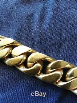 Men's Solid 9ct Gold Bracelet Very Heavy