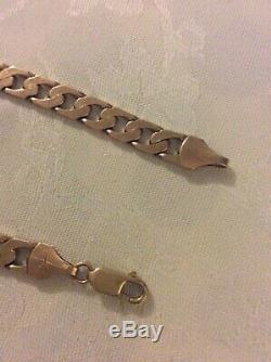 Mens 16g 9ct gold bracelets Nice Gift Help Raise Money For Cancer