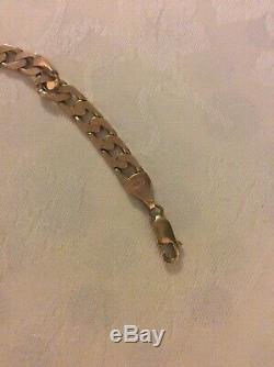 Mens 16g 9ct gold bracelets Nice Gift Help Raise Money For Cancer