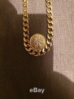 Mens 9ct Gold Curb Bracelet