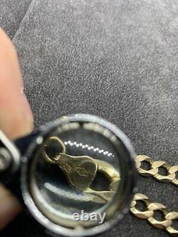 Mens 9ct Gold Curb Bracelet 9 13.8g