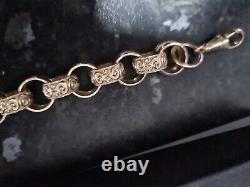 Mens 9ct gold belcher bracelet