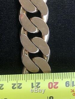 Mens Heavy 9 Ct Gold Chain And Bracelet Over 302 Grammes