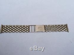 Mens Small Vintage Solid 9ct Gold Watch Bracelet Strap 22.5 Grams 18mm Lugs