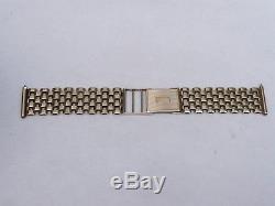 Mens Small Vintage Solid 9ct Gold Watch Bracelet Strap 22.5 Grams 18mm Lugs