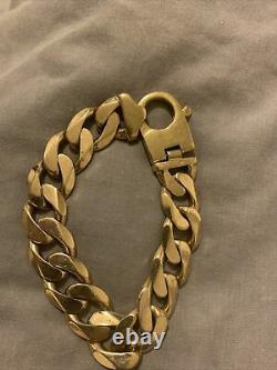 Mens heavy 9ct gold bracelet 113 Grams