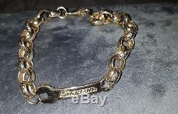 Mens solid 9 ct gold snap-on bracelet a heavy 40.2 grams of solid gold NOT scrap