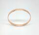 Miran 110416 9ct Rose Gold Solid Plain Bangle 19g Size 5.9cm Wide 7mm Rrp$1899