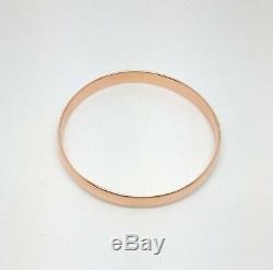 Miran 110416 9ct Rose Gold Solid Plain Bangle 19g Size 5.9cm Wide 7mm RRP$1899