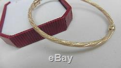 NEW 9kt 9ct yellow gold bangle design curly twist rope