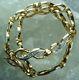 New Genuine Solid 9ct Yellow Gold Infinity Link Natural Mined Diamond Bracelet