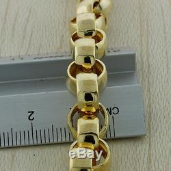 NEW Solid 9ct Gold Heavy Belcher Bracelet 10MM 38G 9 (GENTS) £1520 C233