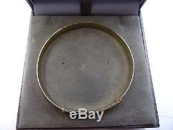 New 9ct Solid Gold Ladies Patterned Expanding Bangle 6.1 grams