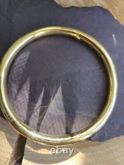 New 9ct Yellow Gold Chunky Round Thick Bangle Stacking BRACELET Lovely 5mm