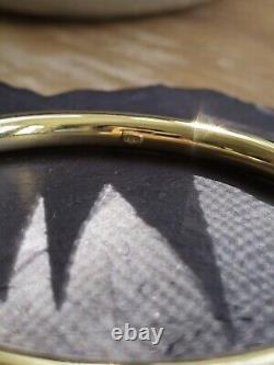 New 9ct Yellow Gold Chunky Round Thick Bangle Stacking BRACELET Lovely 5mm