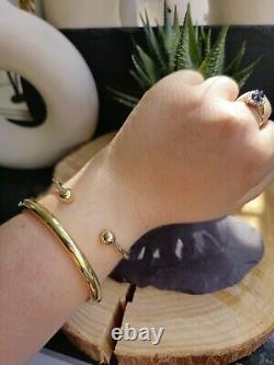 New 9ct Yellow Gold Chunky Round Thick Bangle Stacking BRACELET Lovely 5mm