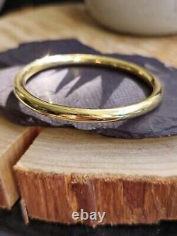 New 9ct Yellow Gold Chunky Round Thick Bangle Stacking BRACELET Lovely 5mm