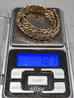 New 9ct Yellow Gold Ernest Jones Ladies Bracelet 7.6' Long With Box