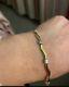 New In Box Beautiful 9ct Yellow And White Gold Wave Design Bracelet