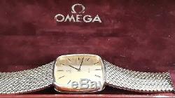 OMEGA GENT'S 9CT GOLD Omega De Ville Dress WATCH 9CT GOLD BRACELET VGWO + BOX