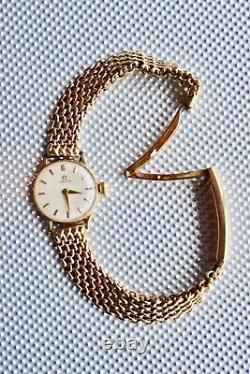 OMEGA vintage 9ct gold ladies watch with bracelet