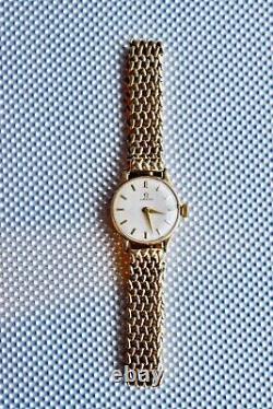 OMEGA vintage 9ct gold ladies watch with bracelet