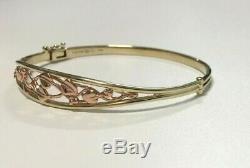 Official Welsh Clogau 9ct Yellow & Rose Gold Tree of Life Bangle £710 off