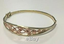 Official Welsh Clogau 9ct Yellow & Rose Gold Tree of Life Bangle £710 off