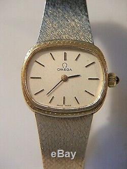 Omega 9ct Gold Ladies Watch & Bracelet