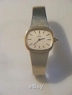 Omega 9ct Gold Ladies Watch & Bracelet