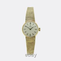 Omega Gold Watch- Vintage 1970s Omega Ladies Bracelet Watch 9ct Yellow Gold