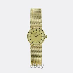 Omega Gold Watch Vintage Omega Ladies Manual Bracelet Watch 9ct Yellow Gold